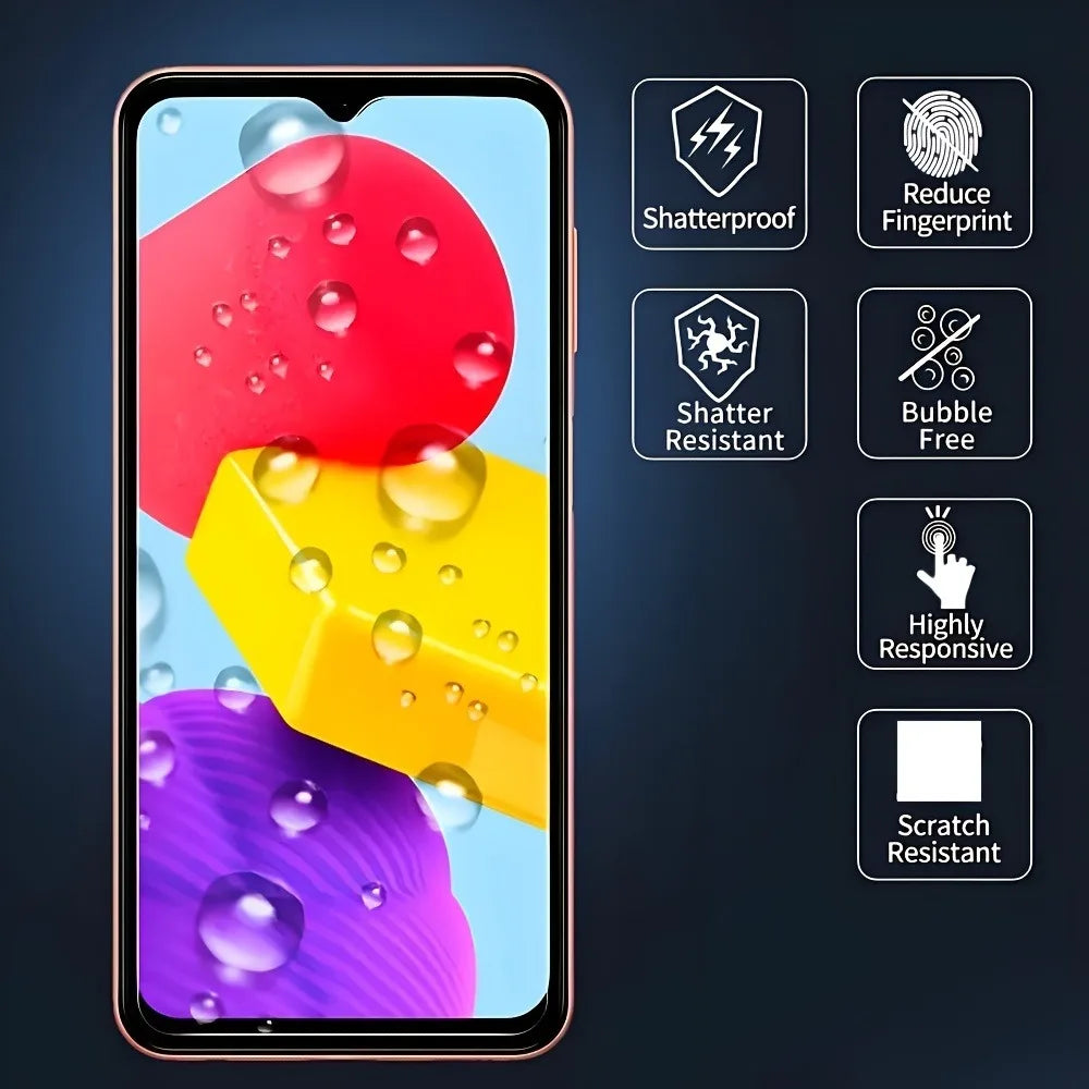 4Pcs Ultra Clear Tempered Glass for Samsung Galaxy A16 A17 A23 A26 A36 A56 Screen Protector for Samsung A07 A15 A25 A35 A55 A73