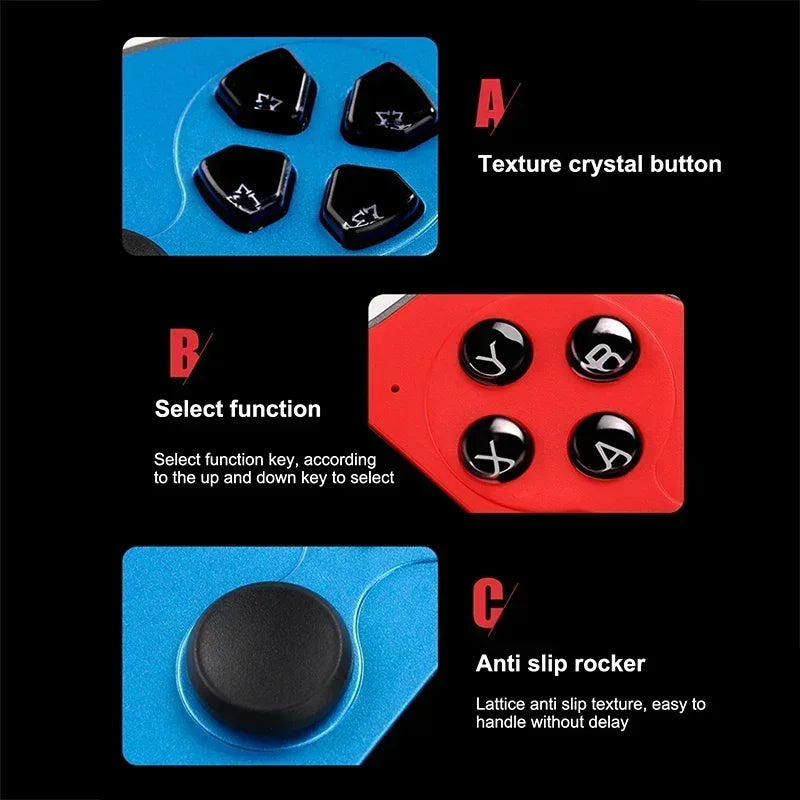 Retro X7 Handheld Game 4.3 Inch HD Large 8G Screen Classic Game Console Built-in 10000 Games Mini Handheld MP5 Video Game