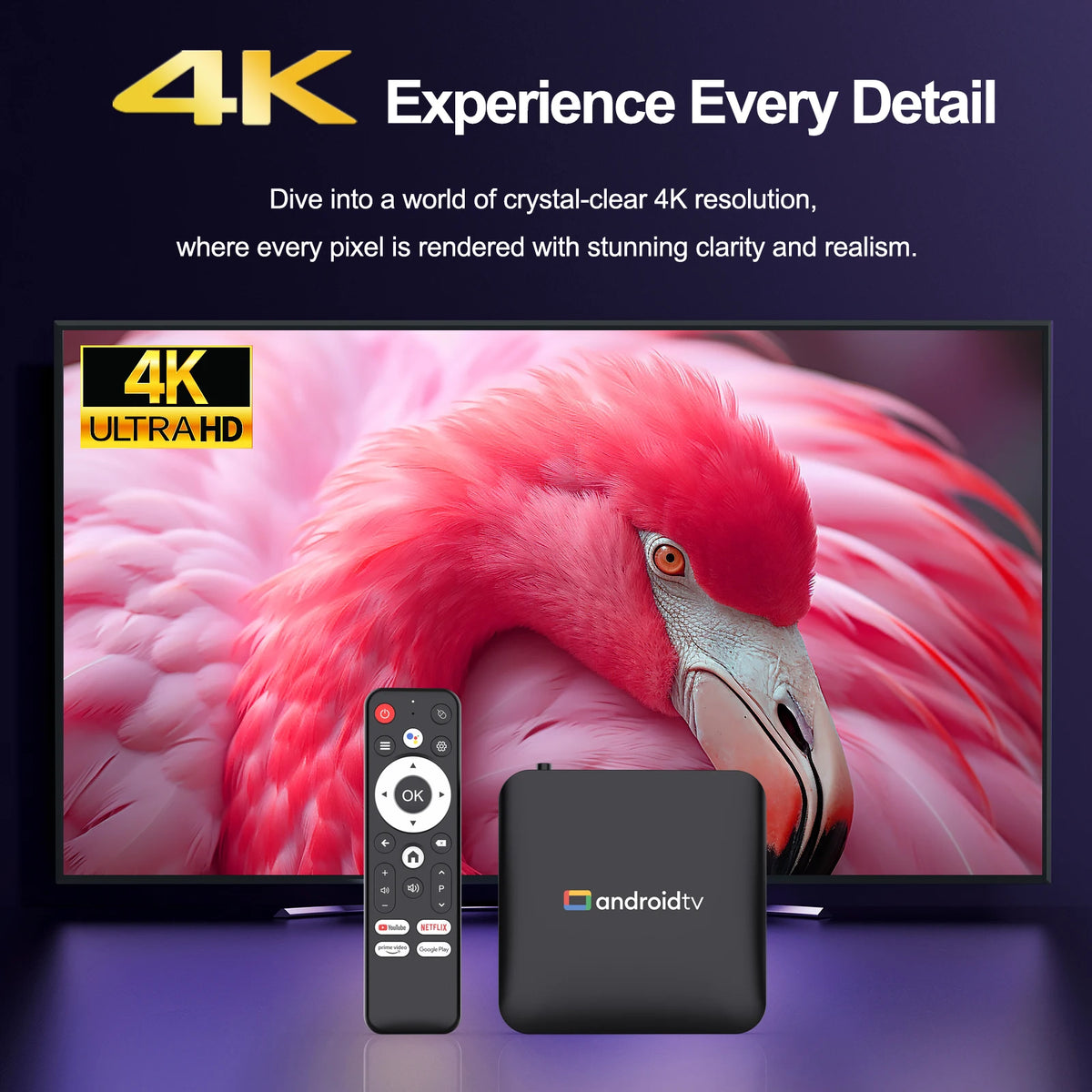 H96Max S905L3 Android TV Box 4K Smart TV Box Video Streaming TV Box 2.4G/5G WiFi Voice Assistant Home Media Player Set Top Box