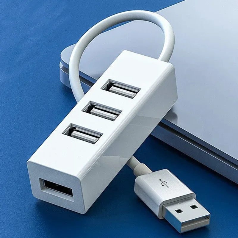 4 in 1 USB 2.0 Hub Multi USB Splitter Power Adapter High Speed 4 Port All In One For PC Windows Computer Accessories