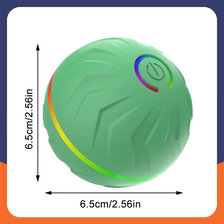 Interactive Smart Dogs Toys Balls - USB Automatic Moving Bouncing Ball for Puppy to Large Dog - Electronic Pets Ball Birthday Gi