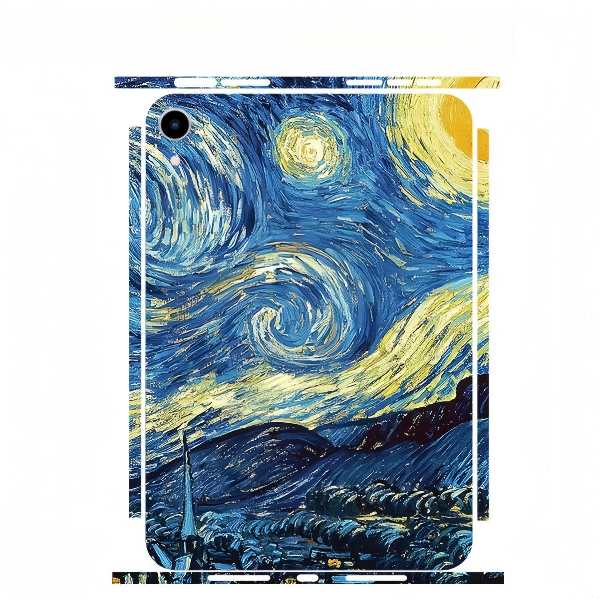 For iPad Pro 2022 2021 2018 12.9 11 Mini 7 6 Full Cover Colorful Back Film Covers Decal Skin Protector Sticker