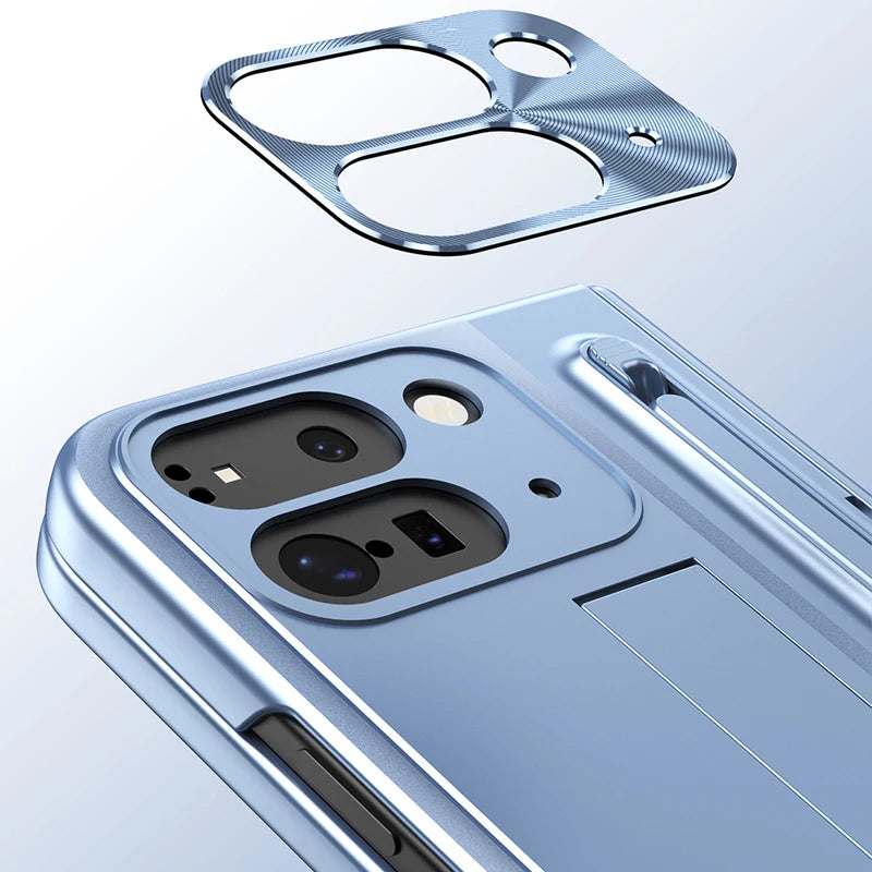For Google Pixel 10 9 11 Pro Fold Case With Hinge Protection & Stylus Pen & Foldable Bracket & Screen Protector PhoneCover Shell