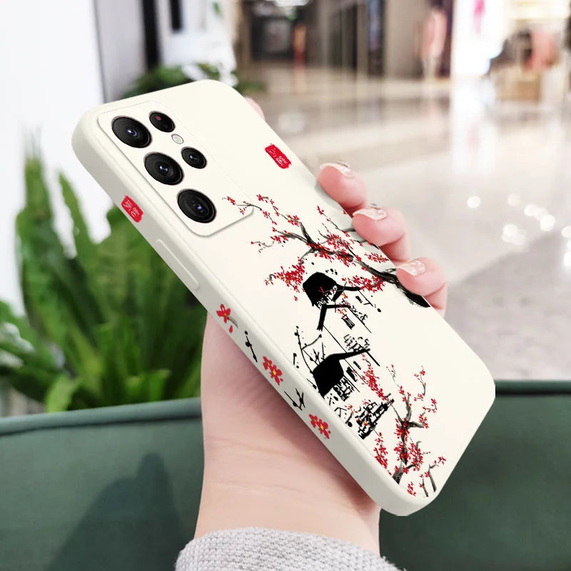 Field Wind Phone Case For Samsung Galaxy S25FE S24 S23 S22 S21 S20 S10 S10E S9 Ultra Plus FE Note 20 Ultra 10 9 Plus Cover