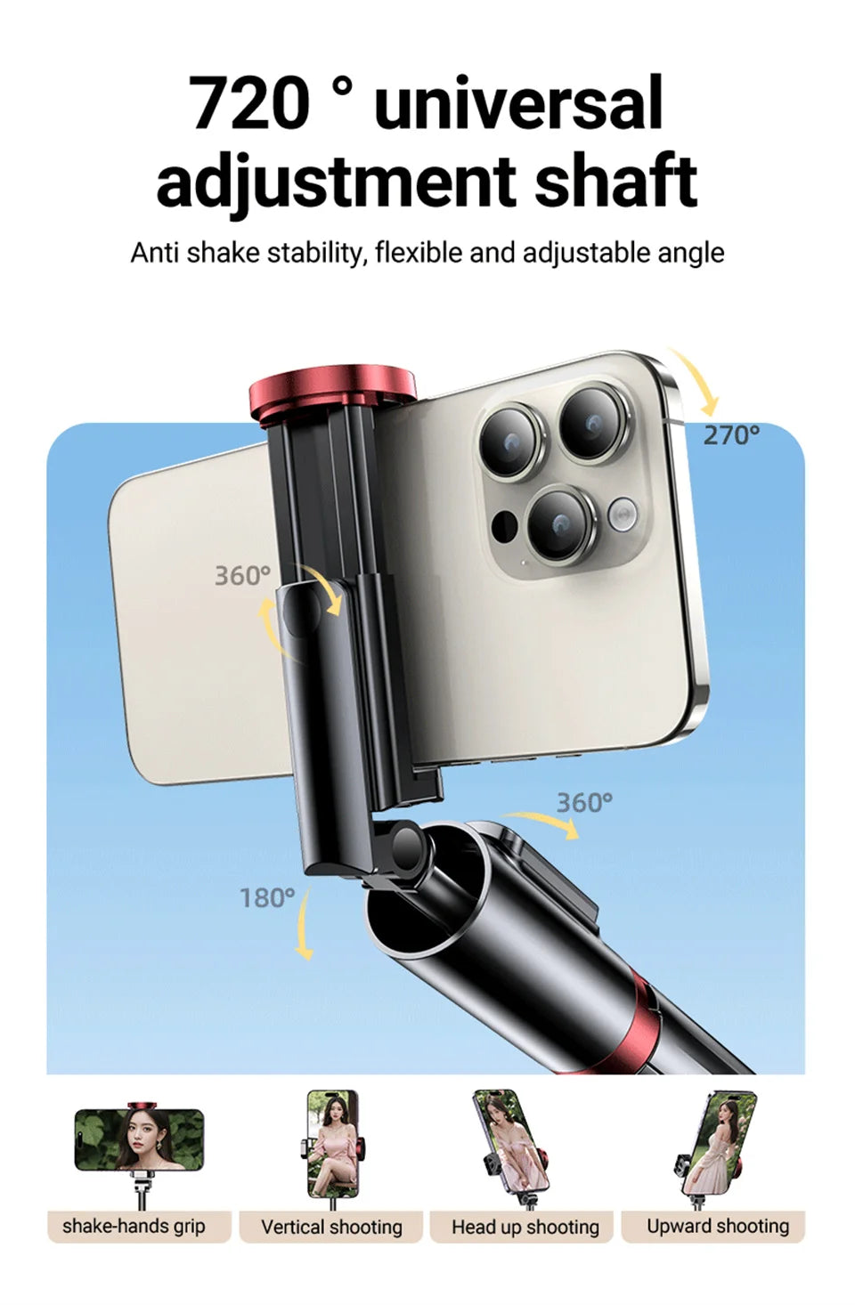 Selfie Stick 1.1 M Ultra Long Stretch Portable Phone Holder Integrated Design Bluetooth Remote With Fill Light Tripod Stand For