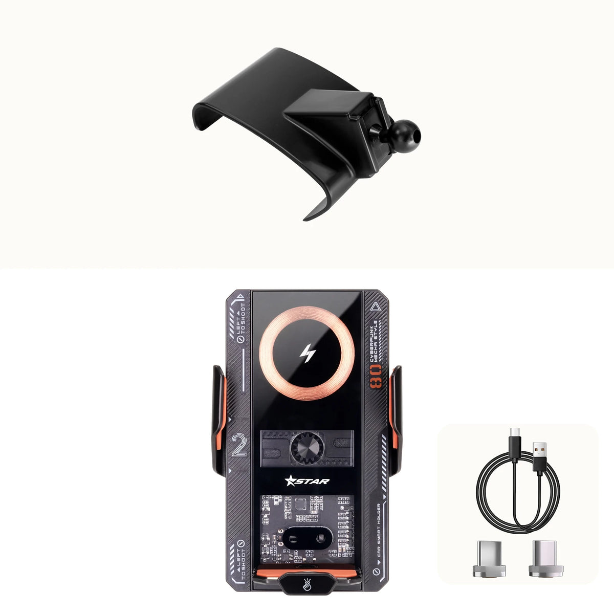 For Leapmotor B10 2025 2026 Vehicle-Specific Phone Holder Base Smart Car Phone Mount 66W Charging Leapmotor Accessories LHD RHD