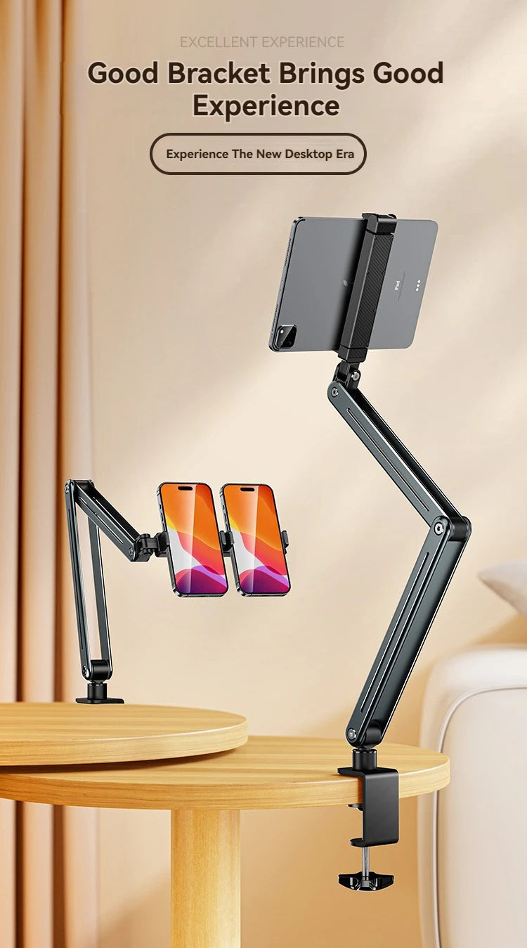 Phone Stand Long Arm Rotatable Tablet Holder For 5 to 13 inch Tablet Smartphone Bed Desktop Lazy Holder Bracket For iPad Support