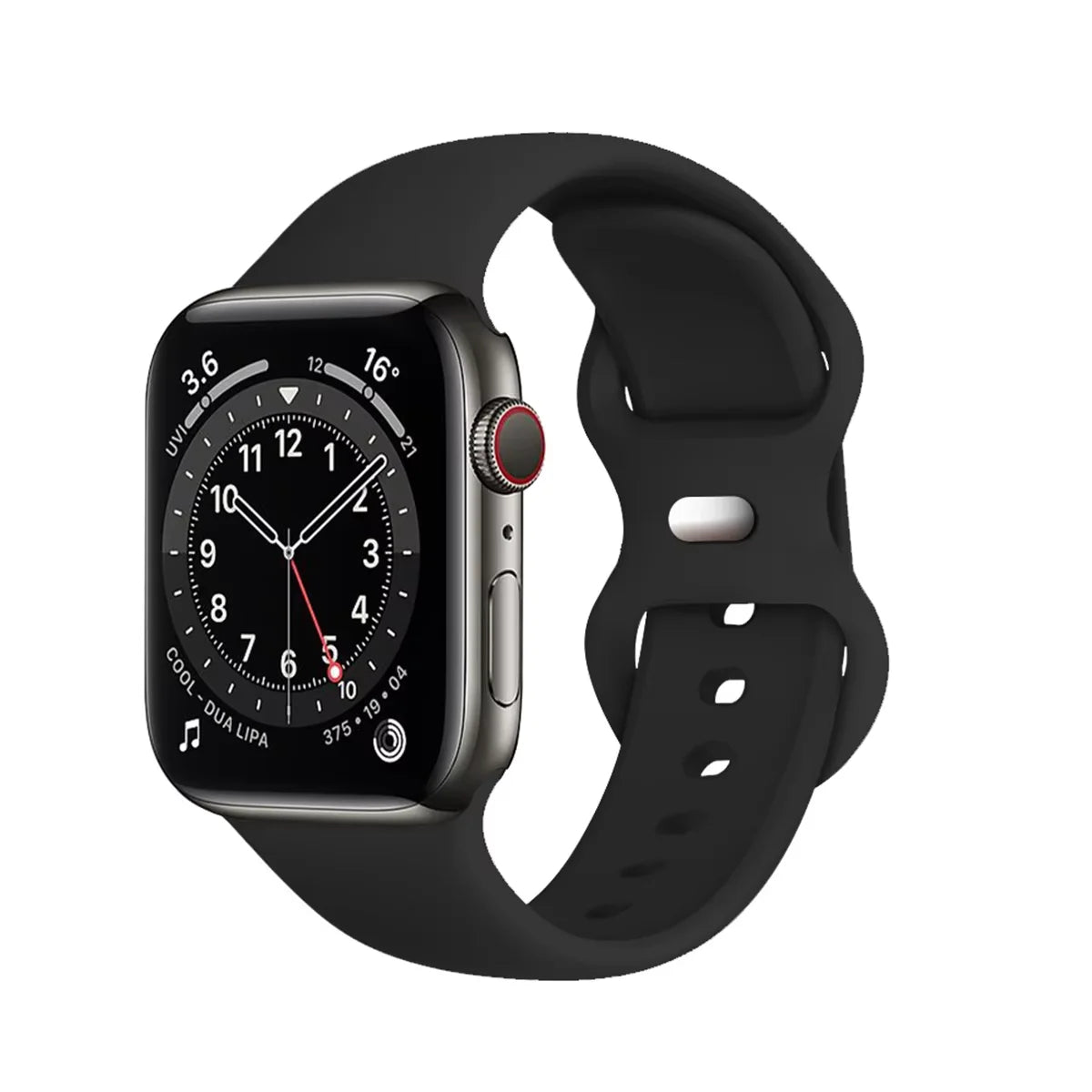 New Tropical Rubber Strap for Apple Watch Band 44mm 40 45 42 46 38 49 41mm Silicone Bracelet iWatch Series 12 11 10 9 8 7 6 5 4