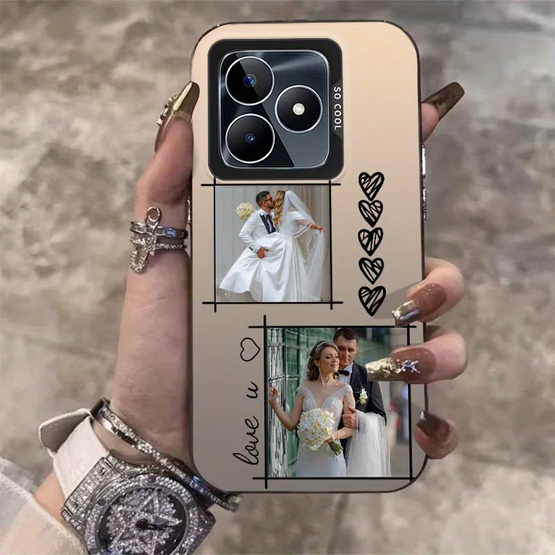 DIY Name Personalised Photos Customized Luxury IMD Cover For iPhone 11 12 13 14 15 16 17 Air Pro Max 7 8 Plus X XS XR 16E Gift