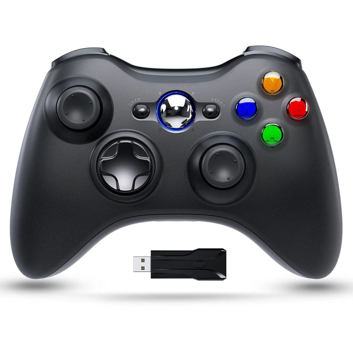 Wireless For Xbox 360 Controller Xbox 360 Slim/Elite/Winodow/PC Video Game Gamepad 6axis Joystick Dual Vibration 2.4G Gaming