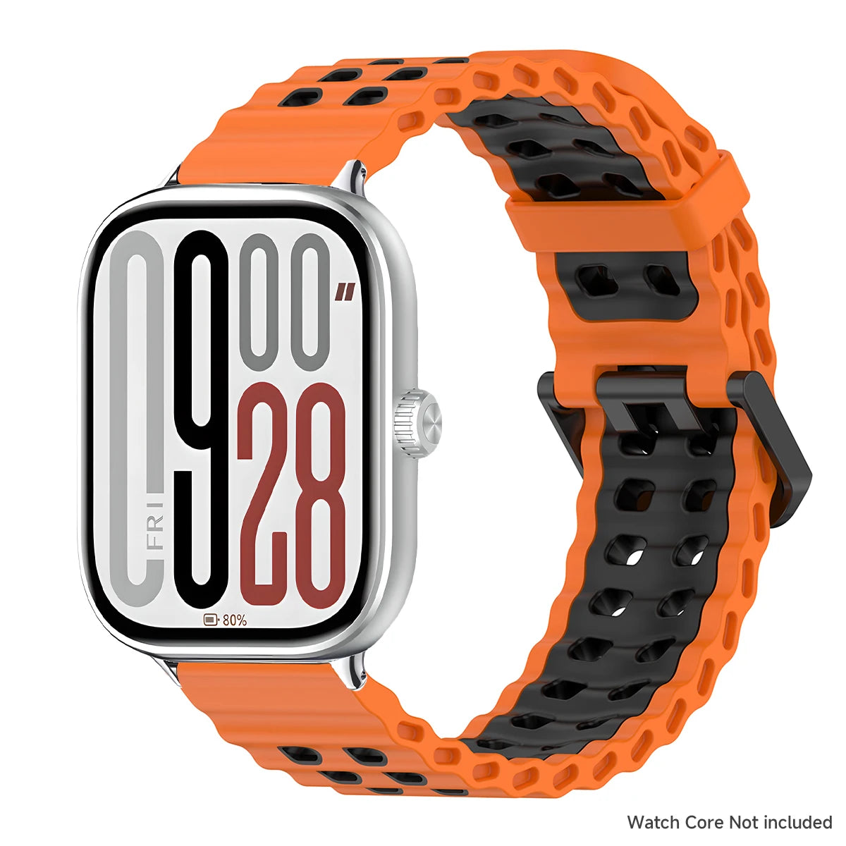 Soft Silicone Strap for Redmi Watch 6 5 4 Sports Two Tone Wristband for Xiaomi Mi Band 8 9 Pro Adjustable Rubber Wristband