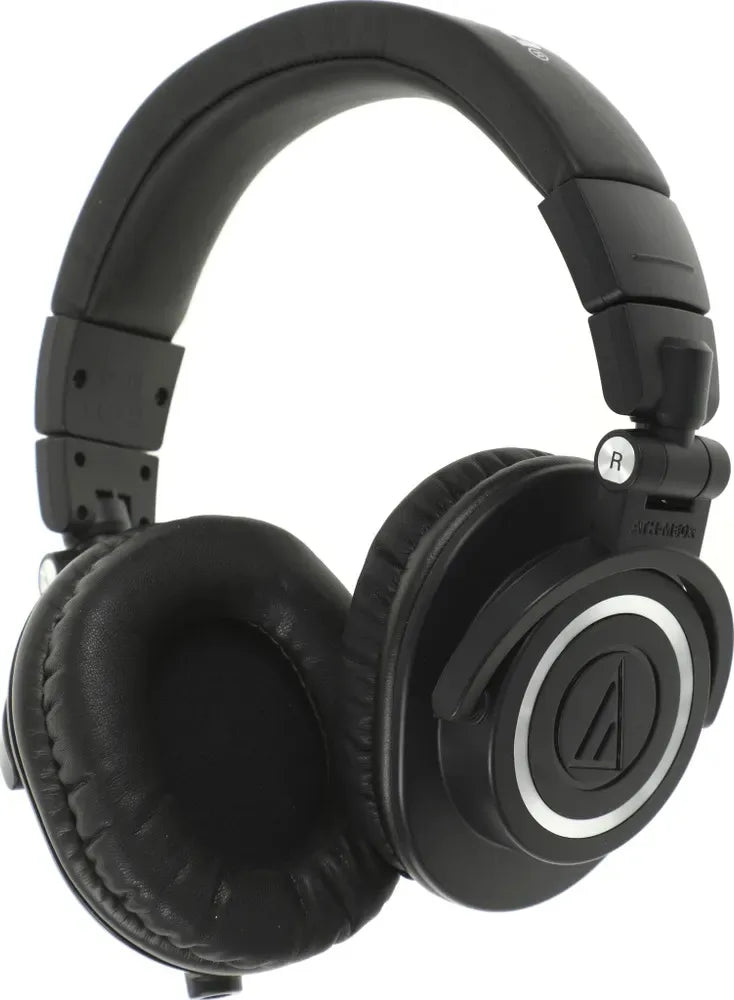 Audio-Technica ATH-M50X Closed Back Mixing Mastering Monitoring Headset Professional Studio Monitor Headphones Over Ear Ath M50x