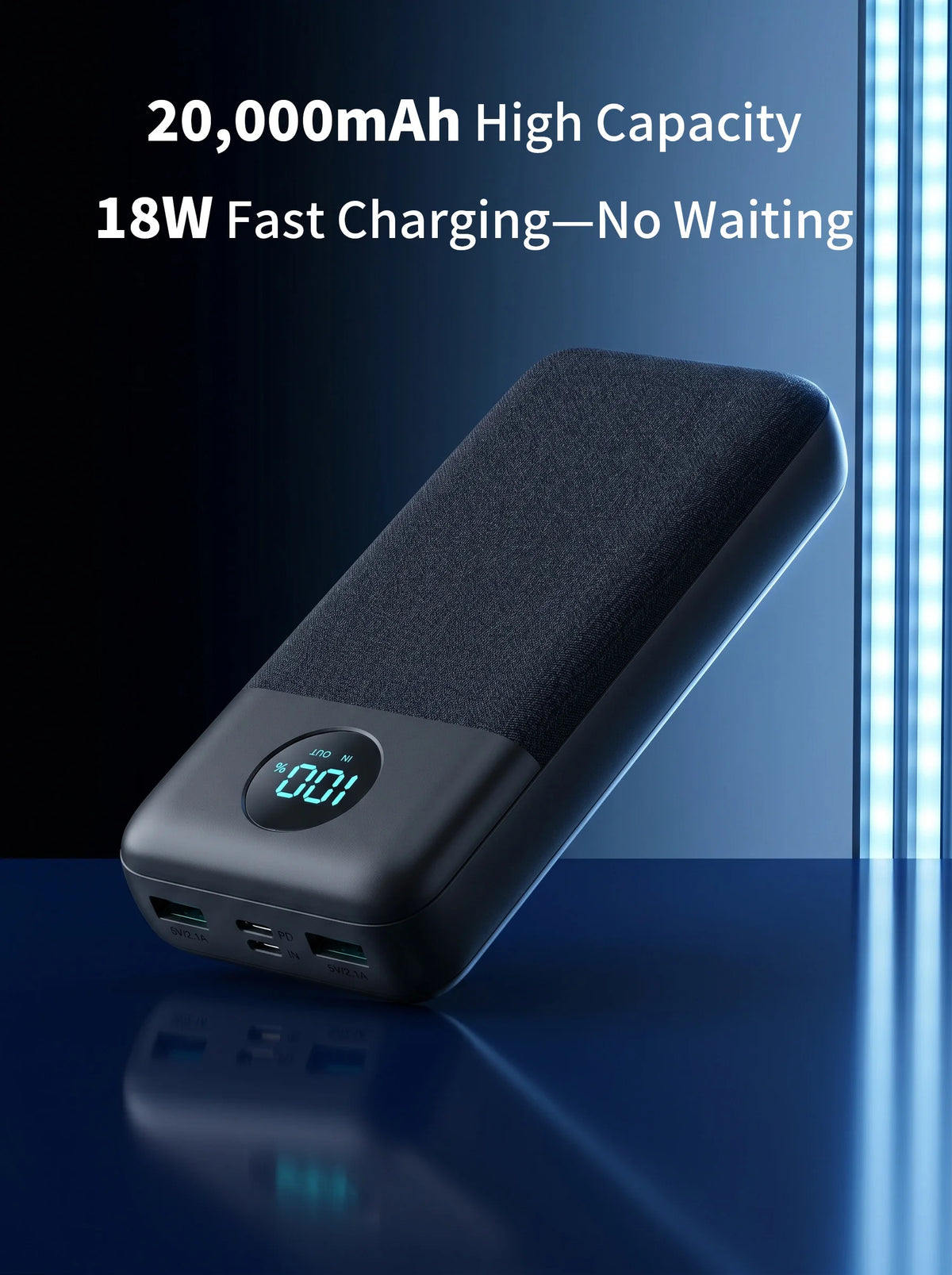PD Charging 20000mAh Power Bank Portable Charger 3 Ports USB C External Battery Pack High Capacity Travel Backup Power For iPhone 16 15 14 13 Pro Max Plus iPad Mac Samsung Galaxy S25 S24 Ultra Pixel