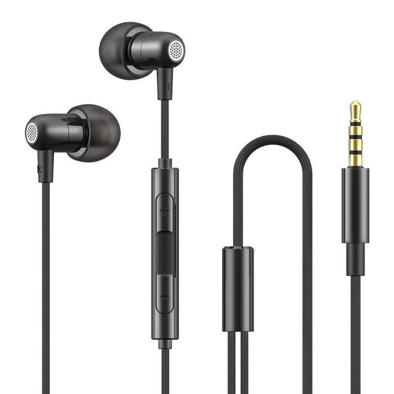 For Samsung Galaxy Wired Headphone HiFi Surround Sound With Mic USB Type C 3.5mm Earphones For iPhone 15 16 Pro Max Jack Headset