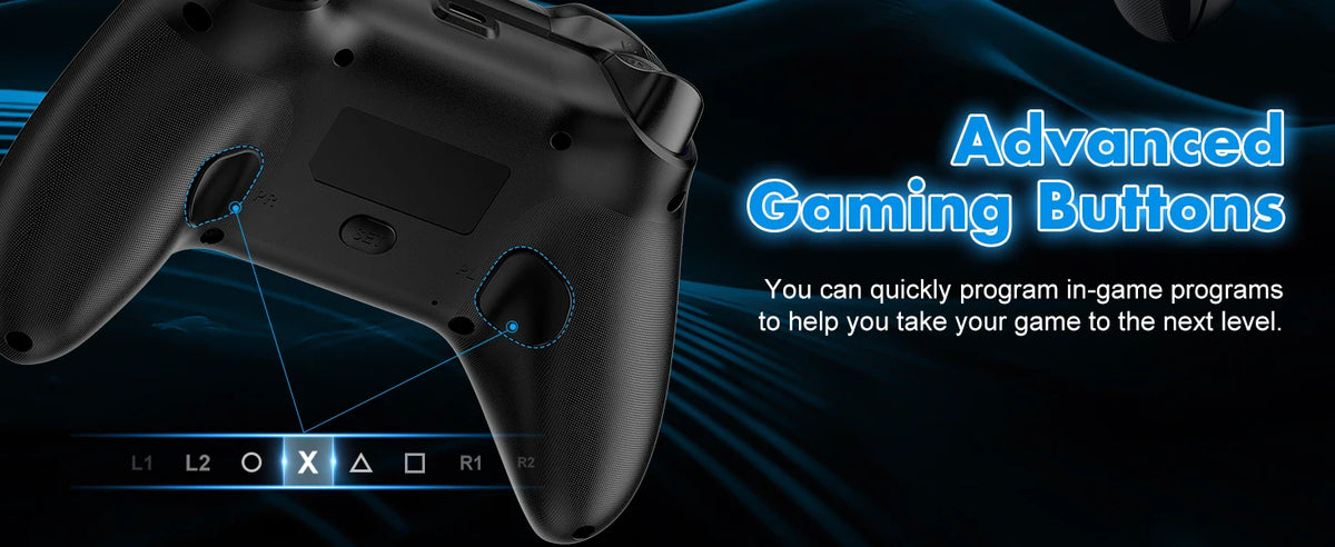 Wireless Controller for PlayStation 4/PS4 Pro/Slim/PS3/PC/IOS/Switch Gamepad Turbo Dual Shock Vibration 6Axis Gyro Game Joystick