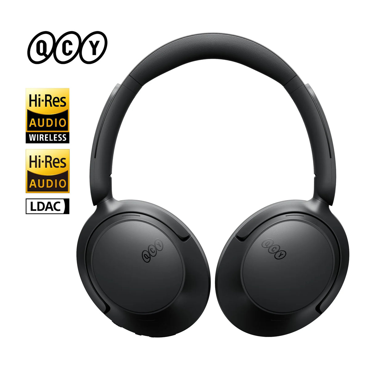 QCY Wireless Bluetooth 6.0 BH25H3SA Headphone 3D Spatial Audio Earphone -56dB Adaptive ANC 53mm Driver Foldable Over Ear Headset
