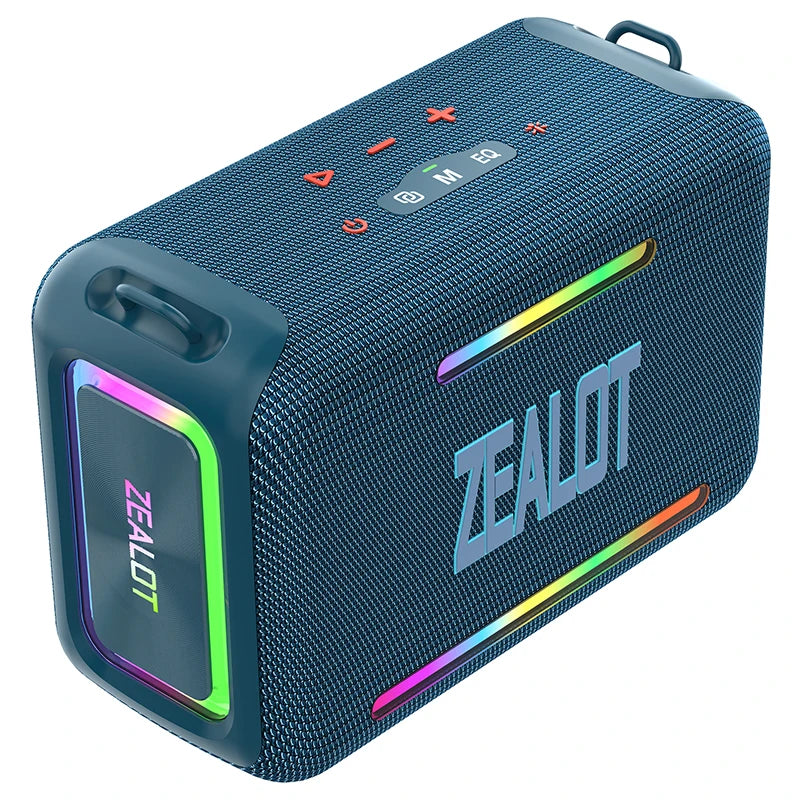 ZEALOT S95 120W Portable Bluetooth Speaker High Volume Waterproof 24000mAh Wireless TWS Subwoofer Suporrt USB/TF/AUX RGB Light.