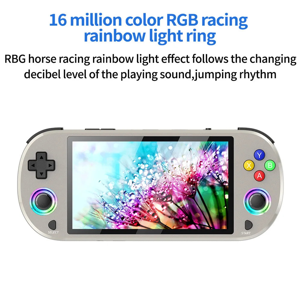 New 128GB M22 Pro Portable Pocket Retro Handheld Video Game Console 5.0 Inch IPS Screen 1920*1080 Display Support LINUX Emelec