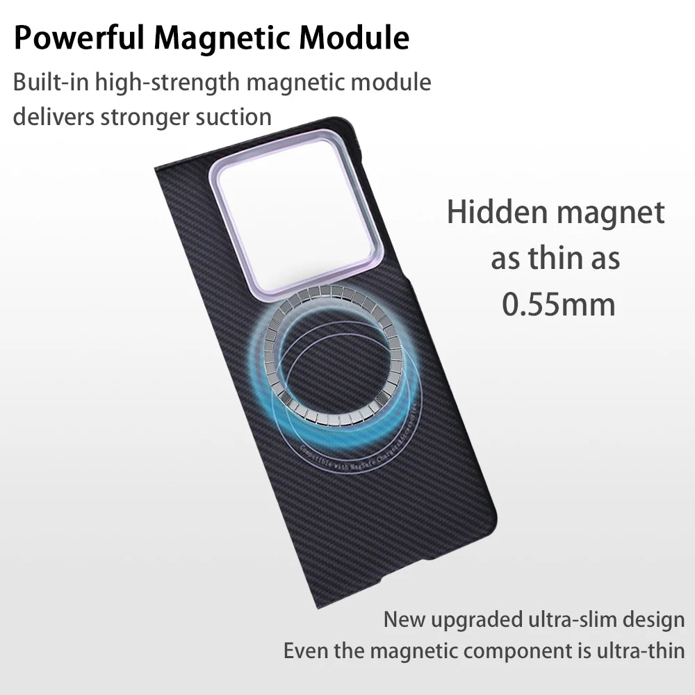 Aramid Fiber Case for Motorola Razr Fold, Compatible with MagSafe, Slim Lightweight Back Cover