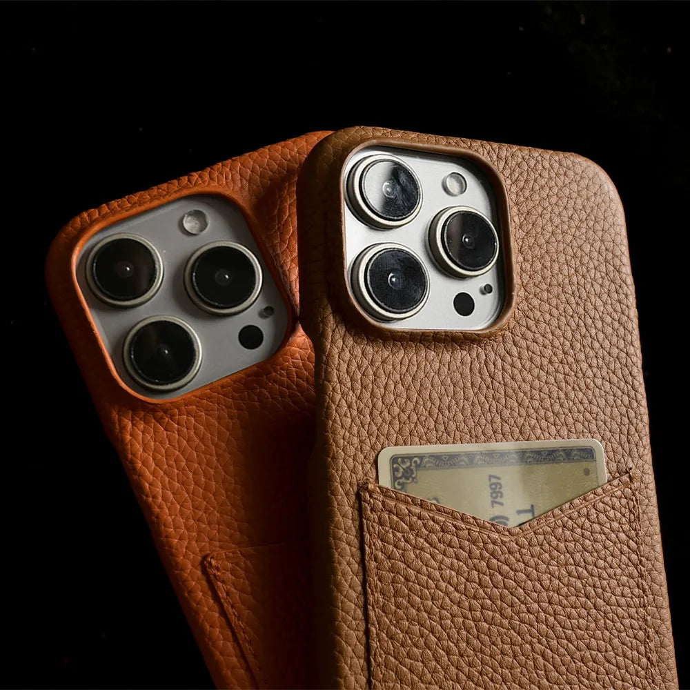 Multifunctional Charging Cable Lanyard Genuine Leather Case for IPhone 18 Pro Max 17Pro 16 15 14 13Pro Crossbody Strap Card Slot