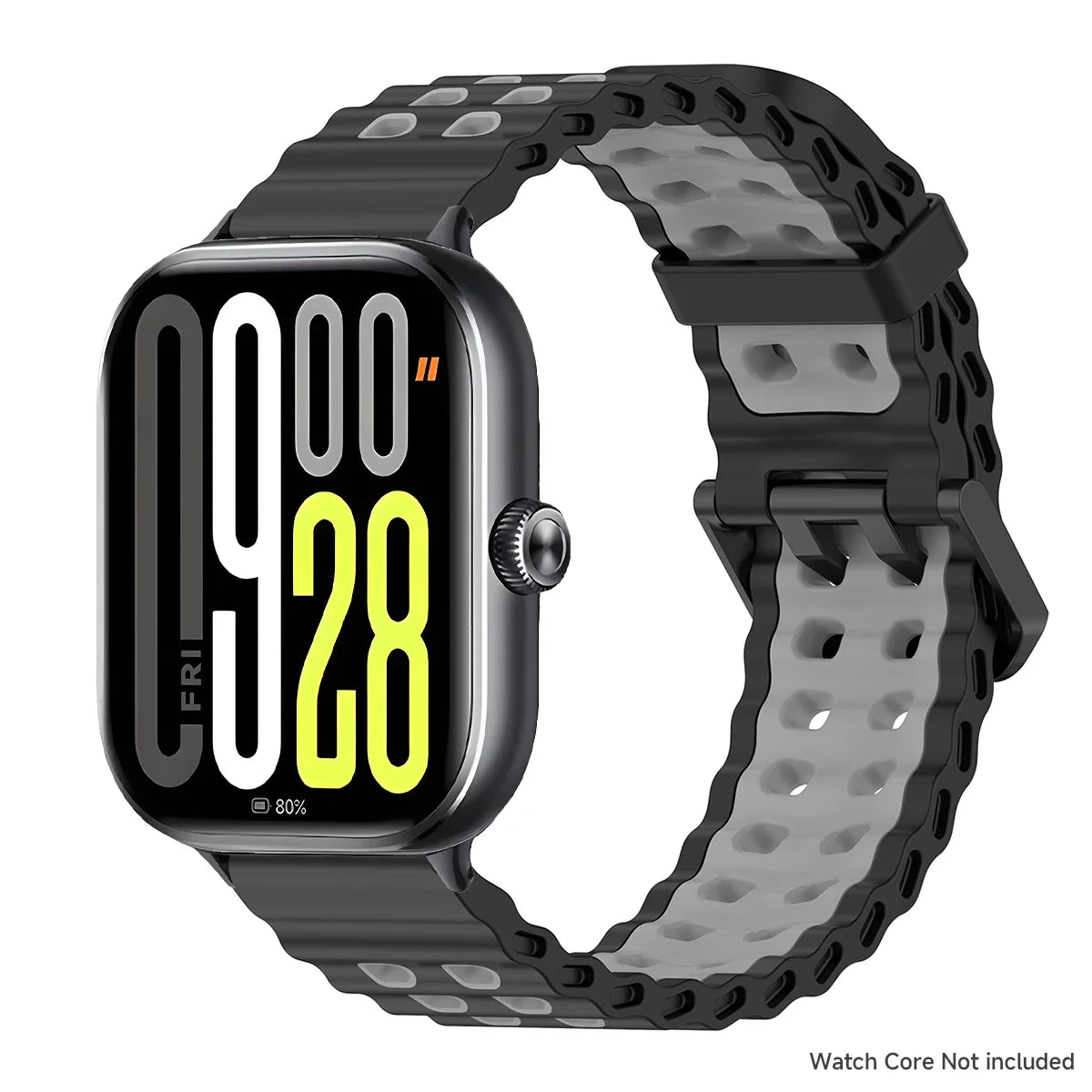 Soft Silicone Strap for Redmi Watch 6 5 4 Sports Two Tone Wristband for Xiaomi Mi Band 8 9 Pro Adjustable Rubber Wristband