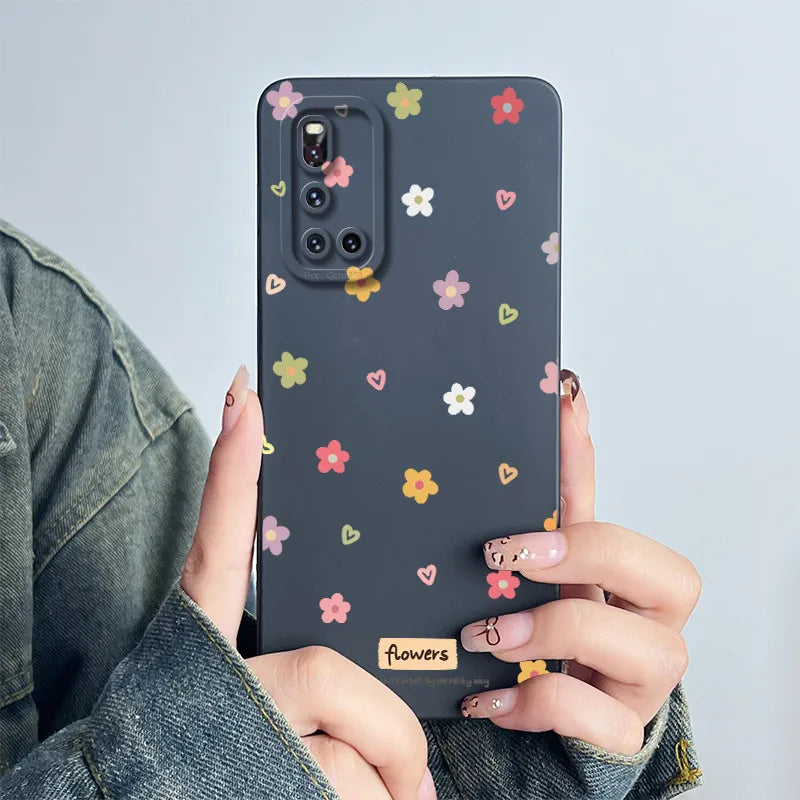 For Vivo V19 Phone Case vivoV19 Back Cover Soft Silicone Sweet Painted Cartoon Shell Capa Lovely Printed Protective Coque Cases