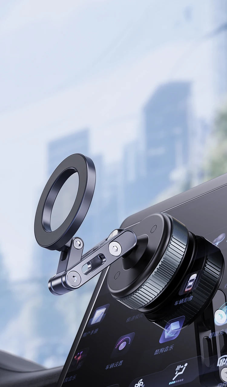 New Car Magnetic Mobile Phone Holder 360 Degree Rotation, Vacuum Adsorption, No Need To Charge, Suitable for Car Navigation