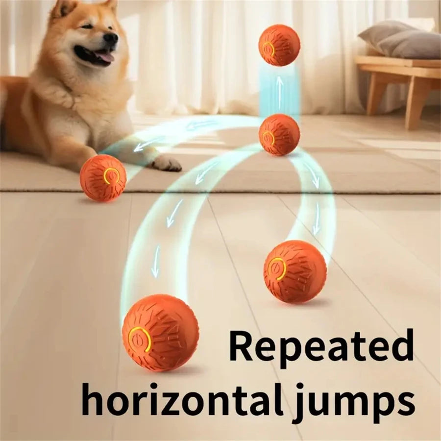 Smart Dog Toy Ball Automatic Interactive Pet Electronic Rolling USB Rechargeable Moving Bouncing for Puppy to Large Dog Chew Toy