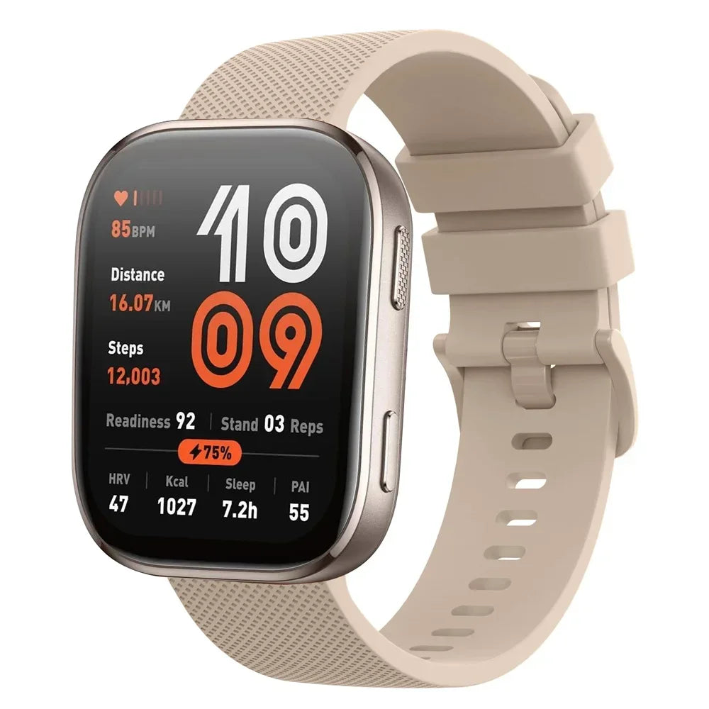 18mm/20mm/22mm Silicone straps For Amazfit GTS 4/3/2/2e/4 Mini/GTR 4/3/3 Pro/2/2e Sport Bracelet Amazfit bip 6-5-3/u/s/pro band