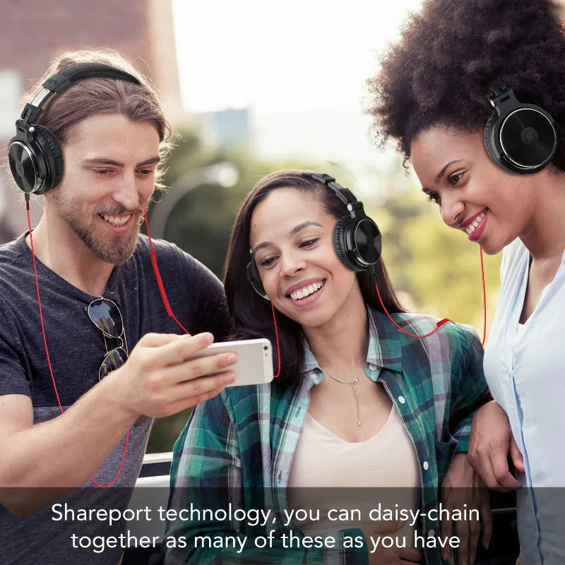 Oneodio Over Ear Headphones Hifi Studio DJ Headphone Wired Monitor Music Gaming Headset Earphone For Phone Computer PC With Mic