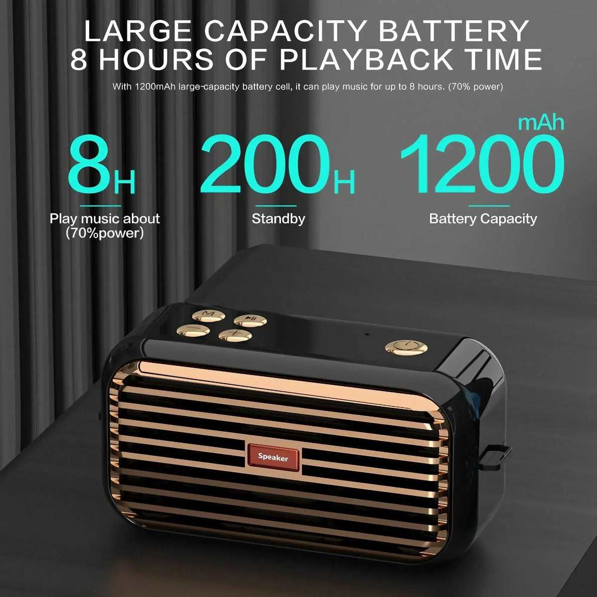 Bluetooth Speaker 16W Portable Wireless Outdoor TWS Stereo Bass Speaker Bluetooth 5.0 Travel MP3 Player Speaker With Hands-Free Calling Mic Support TF Card AUX IPX5 Waterproof Loudspeaker For Camping Party Home Shower Hiking