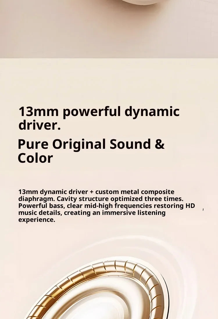 Wireless In-Ear Bluetooth 5.3 Earphones High Sleepy Quality Wireless Earbuds with Long Battery Life Mini Digital Display Video