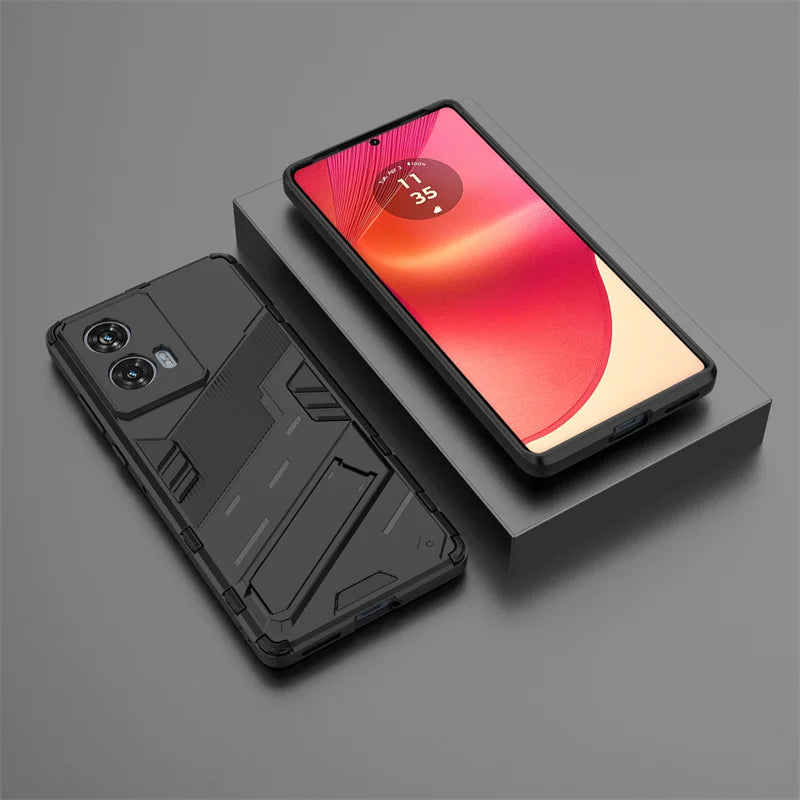 For Motorola Edge 50 Fusion 5G Case Magnetic Armor Shockproof Stand Phone Cases for Moto Edge50 Fusion Edge50Fusion Back Cover