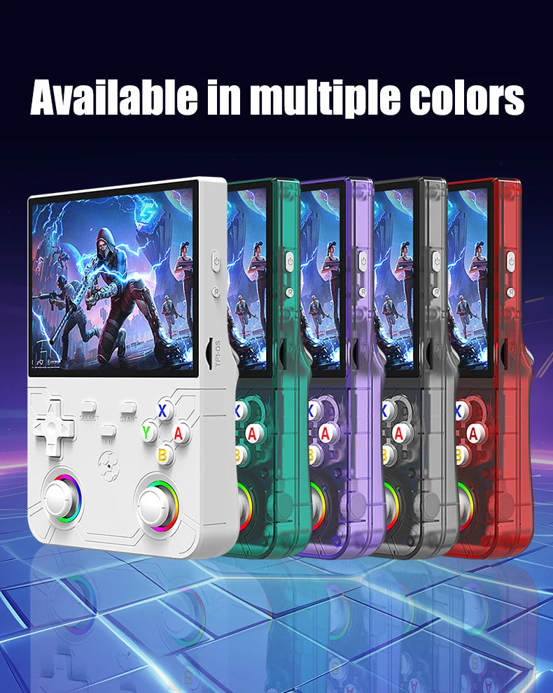 R36 Ultra X Open Source Portable Game Device 4.5 Inch Full‑Laminated IPS Screen Quad‑Core Processor RGB Light Joystick Vibration