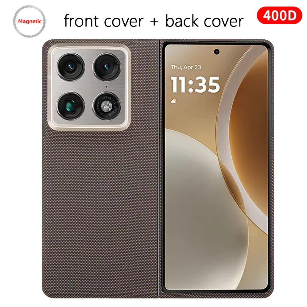 Aramid Fiber Case for Motorola Razr Fold, Compatible with MagSafe, Slim Lightweight Back Cover