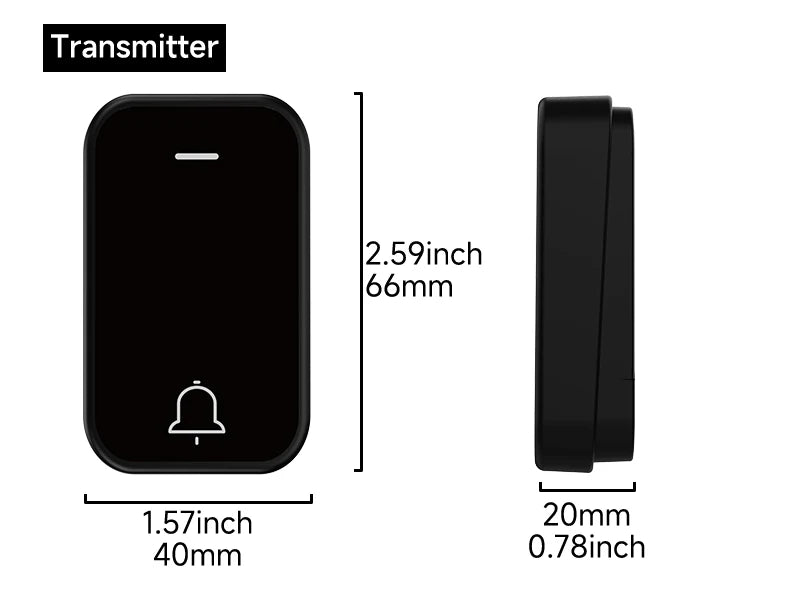 Acrylic Decoration Does Not Require Batteries Kinetic Energy Door Bell Household Waterproof Wireless Electronic Doorbell