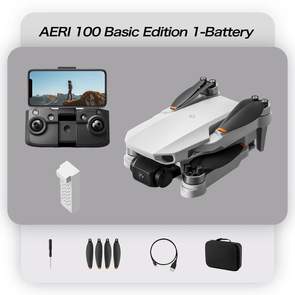 Aeri100 Drone with VR Optical Flow Positioning Brushless Motor HD Aerial Photography Dual Camera Remote Control Aircraft