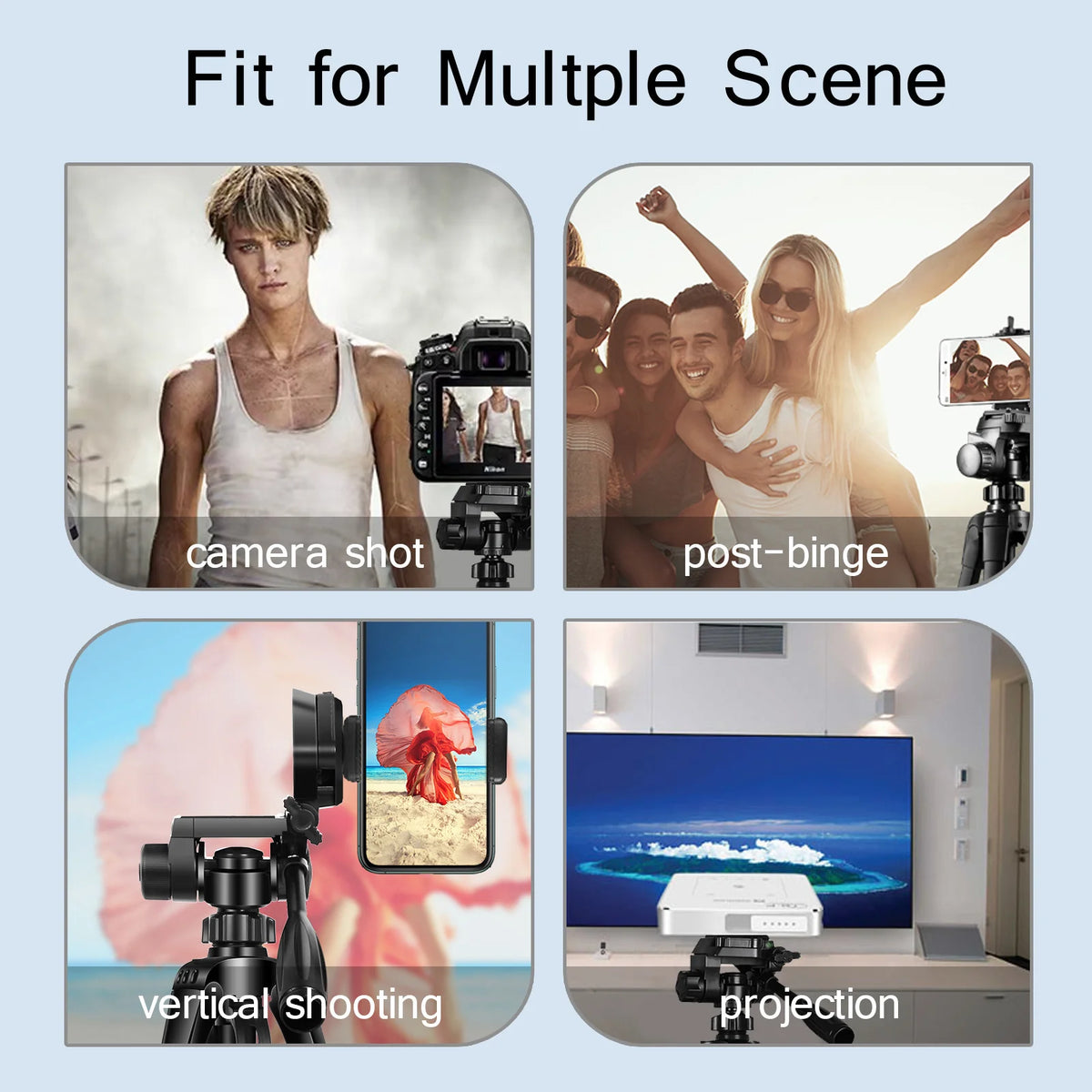 55” 140CM Travel Digital Camera Tripod Professional Aluminum Tall Phone Stand With Quick Plates Mount Pan Head For DSLR SLR