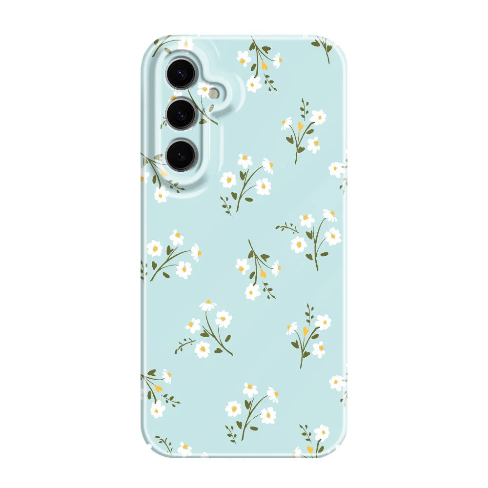 Sunshine Flower Phone Case For Samsung Galaxy S25 S24 S23 S22 S21 S20 Plus Ultra FE 5G Film Hard Cover