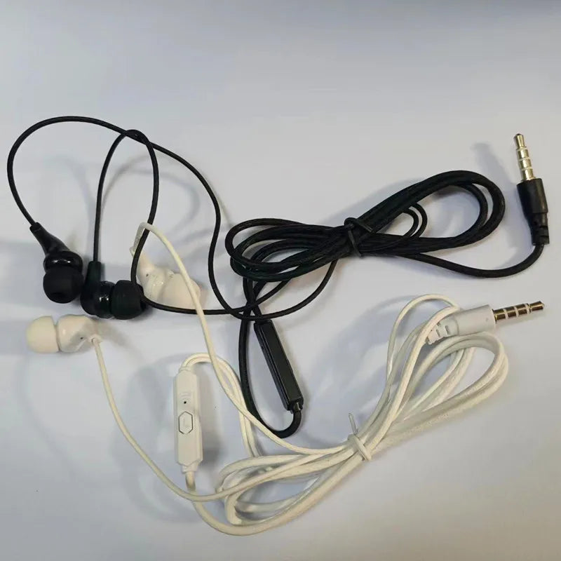 1 Pcs Fashion 4 Colors Super Bass With Built-in Microphone 3.5mm In-Ear Wired Earphone Hands Free For Smartphones Earbuds