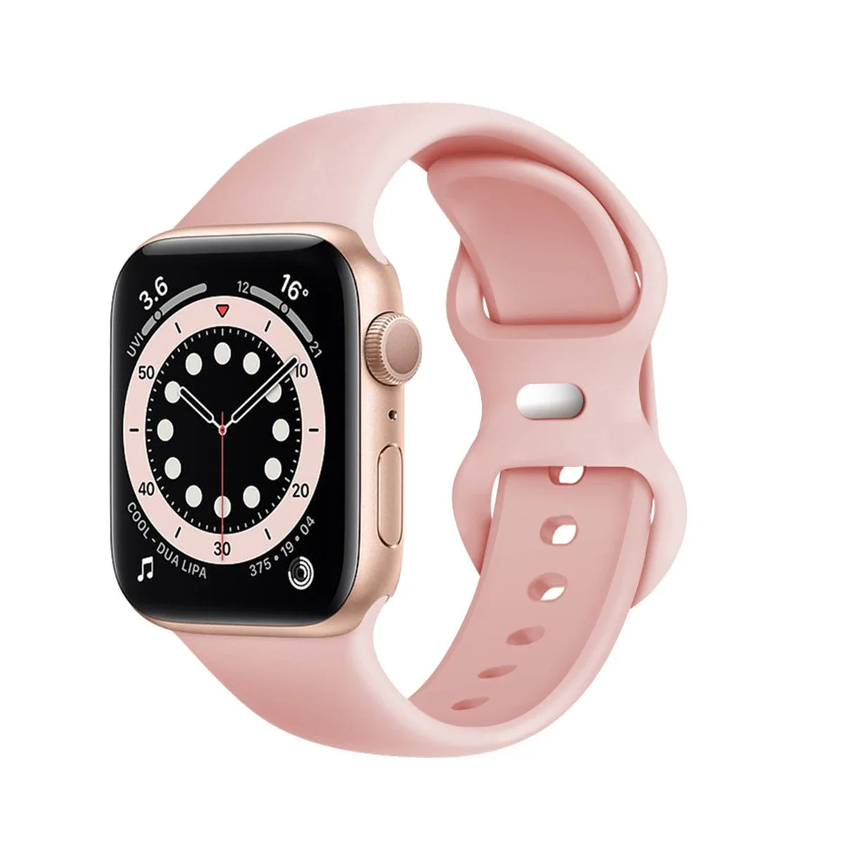 New Tropical Rubber Strap for Apple Watch Band 44mm 40 45 42 46 38 49 41mm Silicone Bracelet iWatch Series 12 11 10 9 8 7 6 5 4