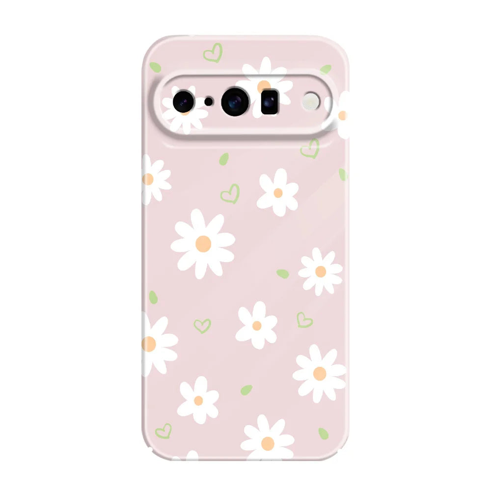 Tender Daisy Phone Case For Google Pixel 10 9 9A 8 8A 7 7A Pro XL 5G Film Hard Cover