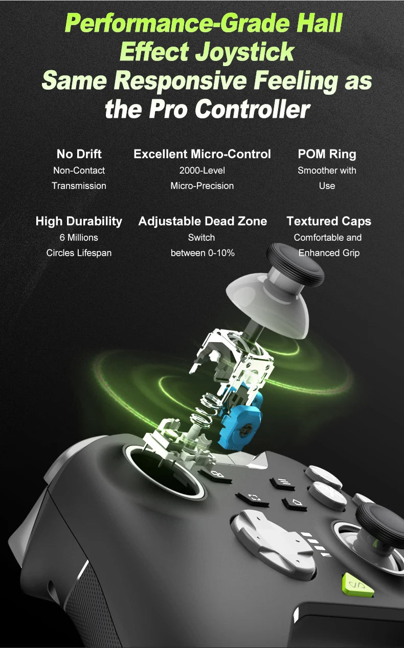 Pink Game Controller, Original PXN P5 Controller Supports Switch, iOS, Android, Computer PC, Built-in 2.4G Receiver