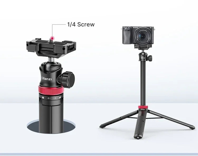 Ulanzi MT-44 1.46M Extend Selfie Stick Tripods Tripod With Phone Clamp For Cameras Cellphone Samsung iPhone Huawei Xiaomi Stand