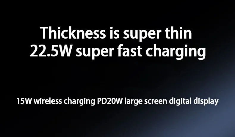 10000mAh Magnetic Wireless Power Bank 22.5W for MagSafe Fast Charging Portable Battery Charger Cases for iphone Samsung Xiaomi