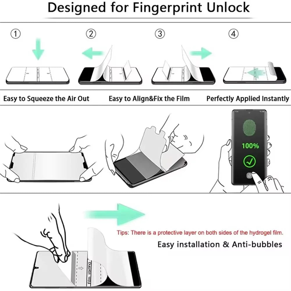 5PCS Soft Hydrogel Film for Samsung Galaxy S26 S25 Edge S24 S23 S22 S21 S20 FE Ultra Screen Protector on Galaxy Note 20 10 Plus