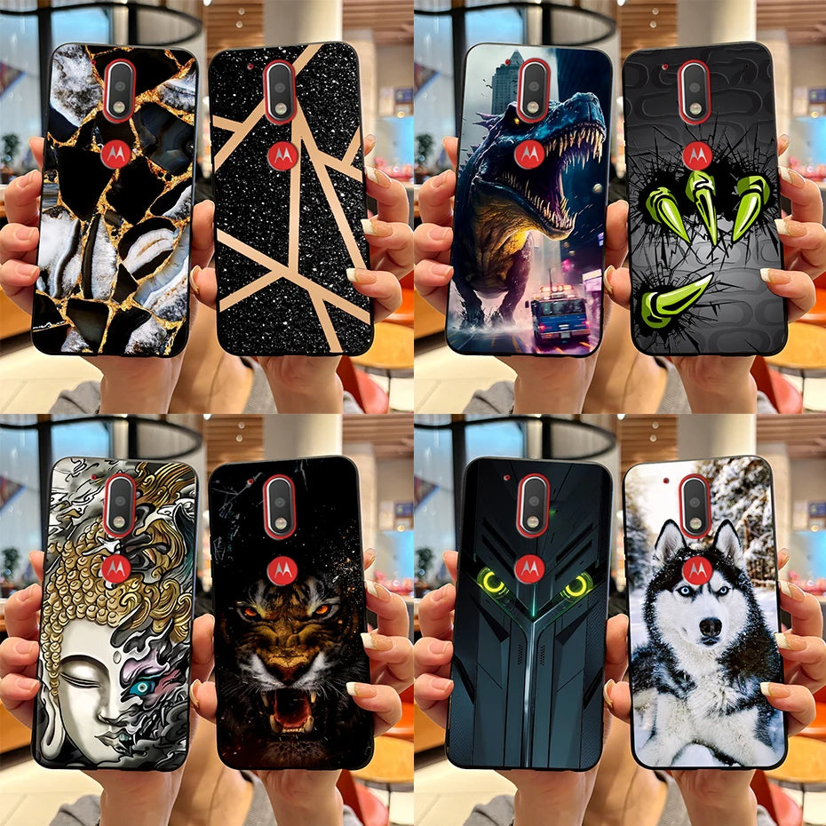 Case for Motorola Moto G4 / Moto G4 Plus / Moto G4 Play Back Cover Fashion Marble Silicone Soft TPU Protective Phone Cases Coque