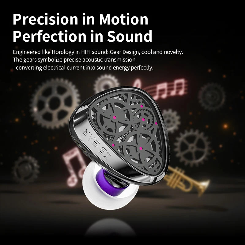 KBEAR Tourbillon-Pro TB-PRO In-Earphone 10mm DD High Resolution TypeC HIFI Wired Earbuds PU+PEEK+DLC Composite Diaphragm