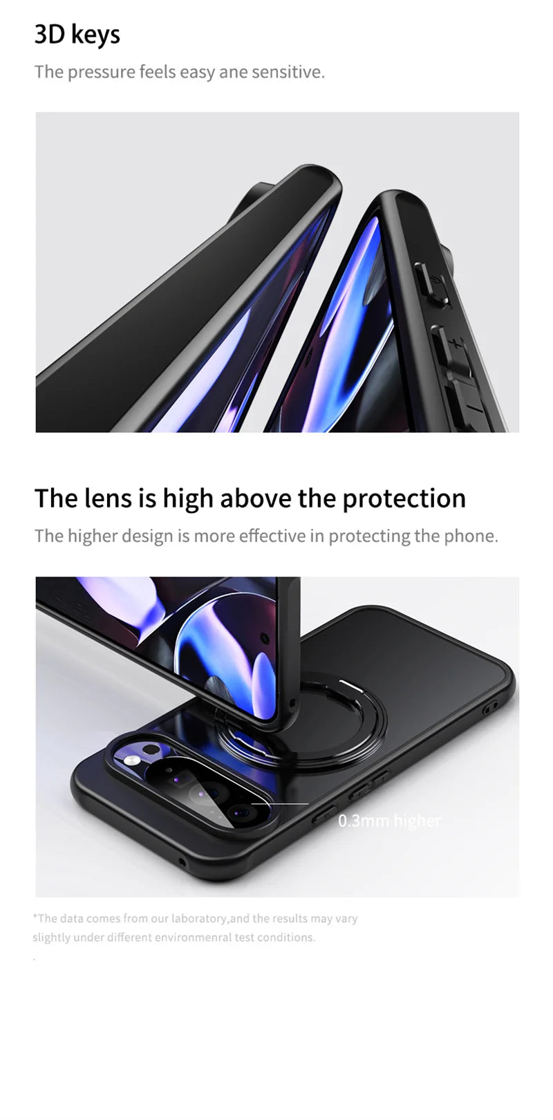 Transparent Phone Case for Google Pixel 10 Pro XL 9A 8A Protective Case Magnetic Rotate Bracket MagSafe Shock Proof Cover