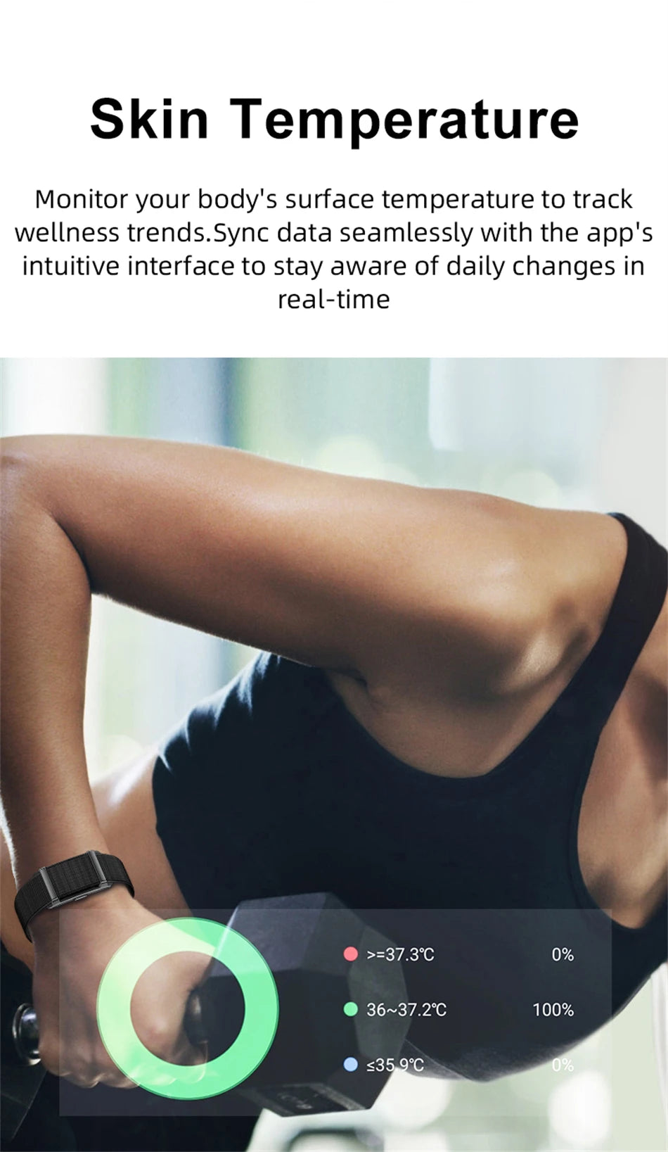 LIGE New No Screen Smart Bracelet Heart Rate Thermometer Men's Wristbands Waterproof Sports Fitness Men Women Smart Watch 2026